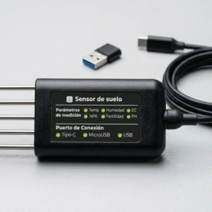Sonda Agrícola de Precisión 8 en 1 – Monitoreo de Nutrientes (NPK) y Suelo en Tiempo Real